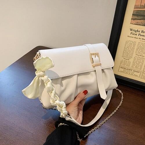 Woman Handbags Luxury Womens Shoulder Bag Chain Fashion Simple Soft Korean PU Leather Designer Female Crossbody Bags Totes 2021