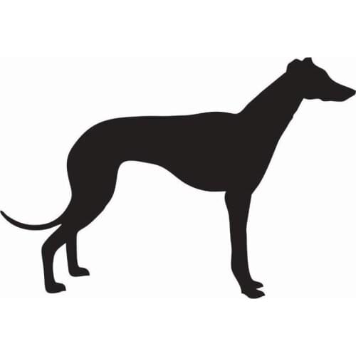 Greyhound Dog Vinyl Die Cut Car Window Laptop Decal Sticker Wall Sticker Many Colours Choose