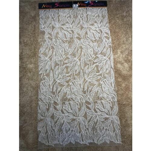 2019 High Quality African Tulle HvavyBeaded French Lace Fabric For Wedding Dress