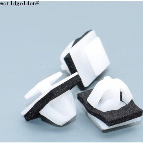 Worldgolden 100pcs auto fasteners Door Side Rocker Panel Retainer for Hyundai 87719-02500