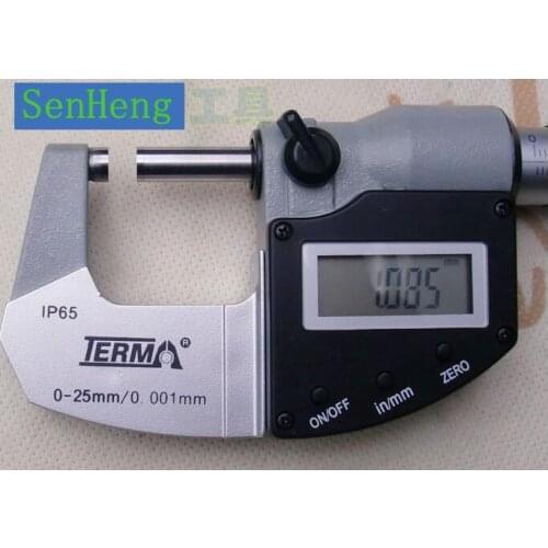 1piece 0-25mm Tema TERMA waterproof and oil proof digital outside micrometer electronic vernier micrometer