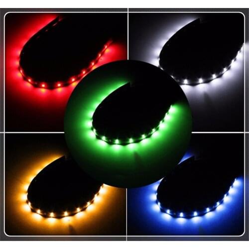 2 pieces of motorcycle car LED decorative light bar 30CM soft strip for GMC Mahindra Hino Lincoln Cadillac Acura Tata Motors