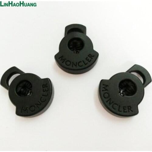 30pcs Pack Cord Lock Toggle Stopper Bean Black Nickle Size: 16.5mm*20mm Toggle Clip 2017030702