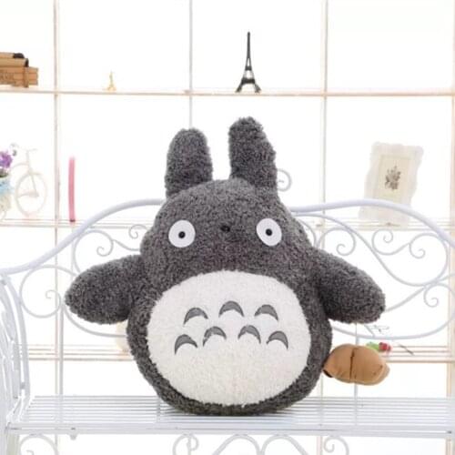 Free Shipping 35cm Soft Plush Toy Doll Cute Totoro Hayao Miyazaki Large Pillow Cushions Cartoon Doll Birthday Gift