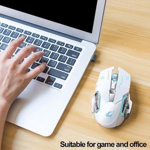 1800 DPI Wireless Silent Version 6 Buttons Cordless Mice for Gamer Desktop
