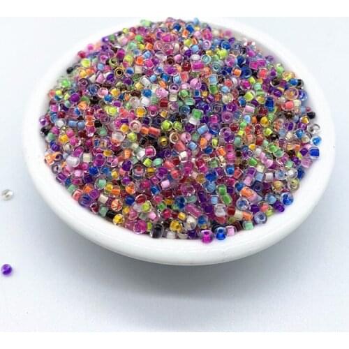 New 15g/lot 2--4mm Glass with Core Beads Charm Czech Glass Seed Beads DIY Bracelet Necklace Beads for Jewelry Making #54