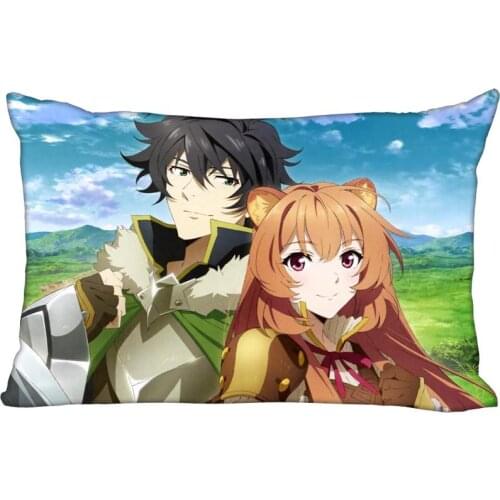 Custom The Rising Of The Shield Hero Rectangle Pillowcase zipper dakimakura Classic Pillow Case size 35*45cm DIY Gift