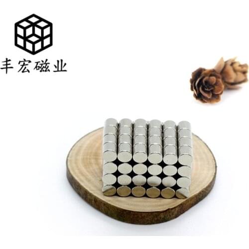 D3 * 2 round small magnetic particle high intensity permanent magnet nickel plated magnet core magnet white magnet waterproof