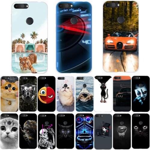 For ALCATELS 1S 2019 5024D Case Wolf Silicon TPU Fundas for Alcatels 1 s 2019 5024d Cat Animal Shell Bag Housing Phone Cases