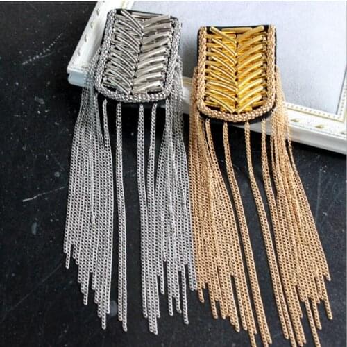 2pcs New hot show dress accessories shoes and shoes cloth metal tassel epaulettes decorative accessories