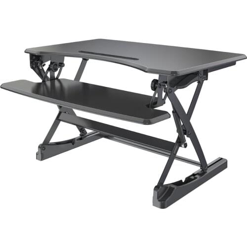 Hot Sale Desktop Load 13kg 28.6lbs X Shape Gas Spring Foldable Height Office Adjustable Desk