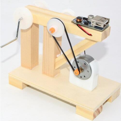 School student Scientific experiments small production of science puzzle creative toys wholesale assembly hand-shake generator