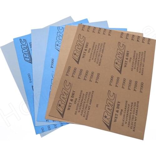 9"x11" CP38 Wet And Dry Sandpaper 400 600 800 1000 1200 1500 2000 2500 3000 4000 5000 7000 Grit Waterproof Abrasive Sandpaper