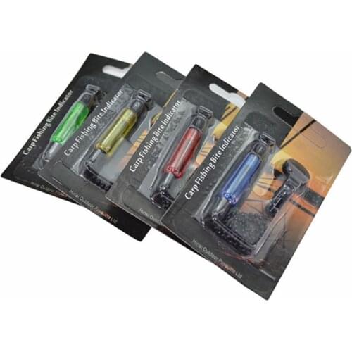 OOTDTY Set Carp Fishing Bite Alarm Hangers Swinger Illuminated Drop Off Chain Indicator