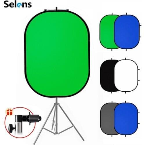 Photography Reflector Portable Chromakey Backdrop Green Screen Background Backdrops For YouTube Video Studio 100x150cm 2 in 1
