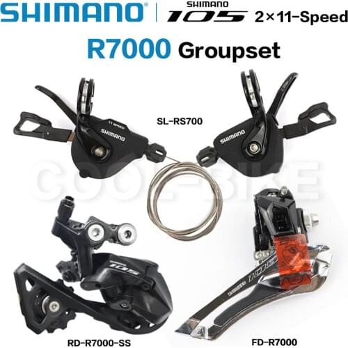 SHIMANO 105 RS700 + R7000 Groupset R7000 Derailleurs ROAD Bicycle Shift Lever + Front Derailleur + Rear Derailleur SS GS