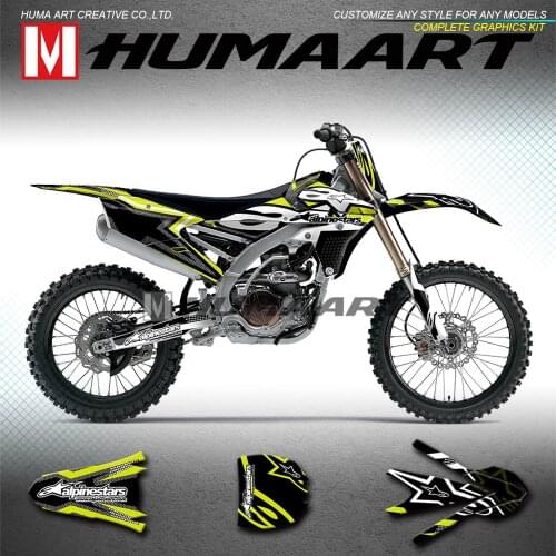 HUMMART Sports Decals Racing Graphics Sticker for YZ250F YZ450F YZF250 YZF450 YZ250FX 2014 2015 2016 2017 2018 2019