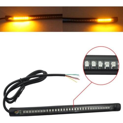 Led Motorcycle Light Bar Rear Turn Signal Lamp Rear Brake Bulb Brake Lamp Super Bright Led Rear Brake Fog Lamp