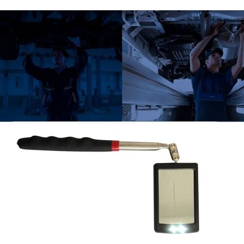 Vehicle Bottom Car Bottom LED Telescopic Inspection Mirror Amplification Detection Mirror With A Light LED Emergency Lamps