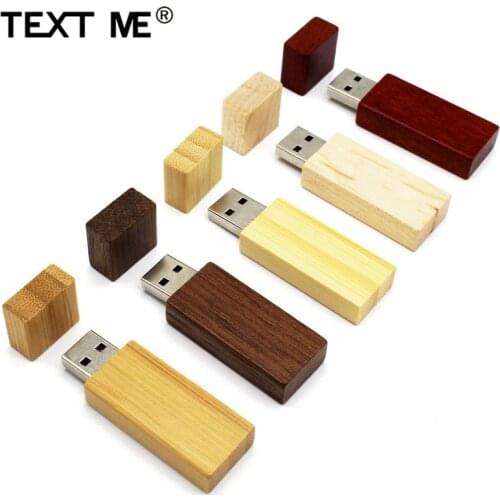 TEXT ME Maple wood pendrive usb flash drive usb 2.0 4GB 8GB 16GB 32GB 64GB photography gift