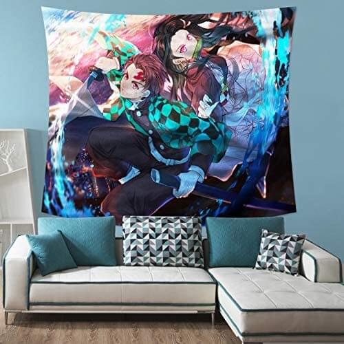 Japanese Manga Tapestry Wall Hanging Anime Tapestry for Bedroom Decor Birthday Gifts Cute Room Decor Decoration Mural Home Decor