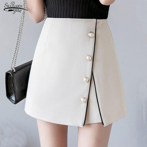 2019 Autumn Winter New Arrival Skirt Elegant A Line Skirt Umbrella Skirt Female High Waist Woolen Mini skirt 7742 50