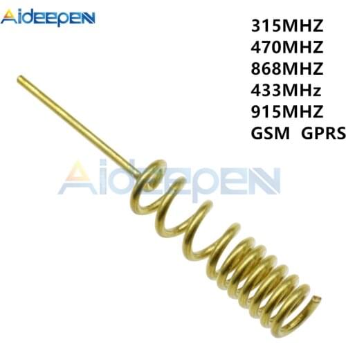 10pcs/Lot 315MHZ 470MHZ 868MHZ 433MHz 915MHZ GSM GPRS 2.2dBi Helical Antenna for Arduino Remote Control