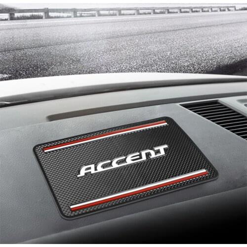 19x12cm Car Dashboard Sticky Anti-Slip Silicone Mat Auto Non-Slip Sticky Gel Pad For hyundai Accent Car Styling