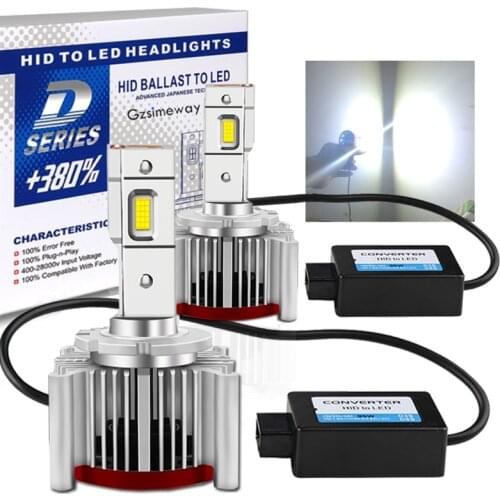 2PCS Auto Lamp D1S LED D3S D2S D4S D5S D8S Canbus Car Headlight D1R D2R D4R Bulb 70W 32000LM 6000K White Automotive Light 12V