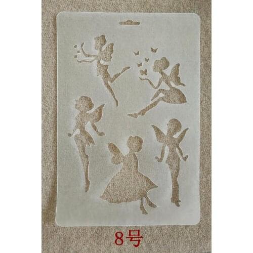 20 Pcs T08 Paint Stencils Wholesale Drawing Template Diy Album Accessories Rule Hollow Drawing Scrapbooking Machine