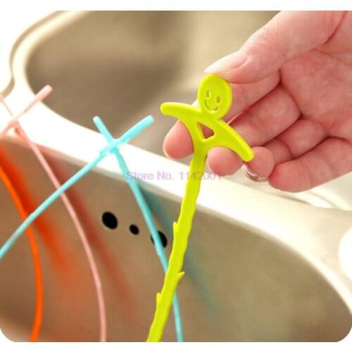 200pcs Bathroom Sink Pipe Drain Cleaner Hair Sewer Filter Drain Cleaners Kitchen Sink Filter Anti Clogging Removal Clog Tools