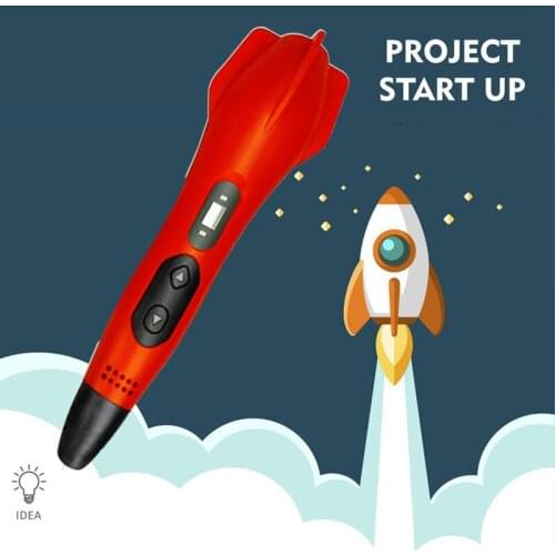 3D Pen for Kids Easy to Use Educational Toys for Kids Durable Cute Shaped Pens GK99