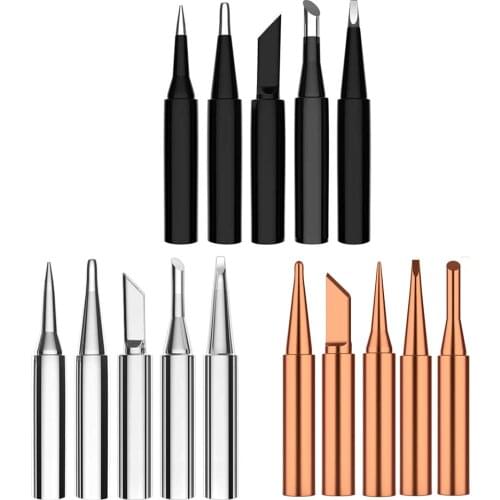 5PCS/lot I/K/B/3C/2.4D Universal 936 937 938 For Soldering Station Solder Iron Welding Tip Head Top Sting BGA Lead-free Tools