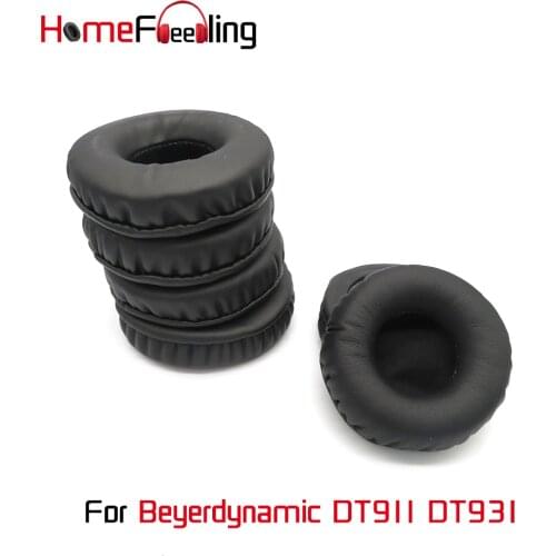 Homefeeling Ear Pads For Beyerdynamic DT911 DT931 Earpads Round Universal Leahter Repalcement Parts Ear Cushions