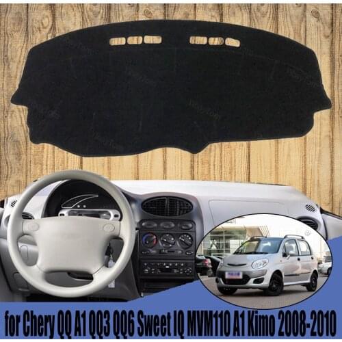 Car Auto Inner Dashboard Cover Dash Mat Carpet Rug for Chery QQ A1 QQ3 QQ6 Sweet IQ MVM110 A1 Kimo 2008-2010 Sunshade Auto Cape
