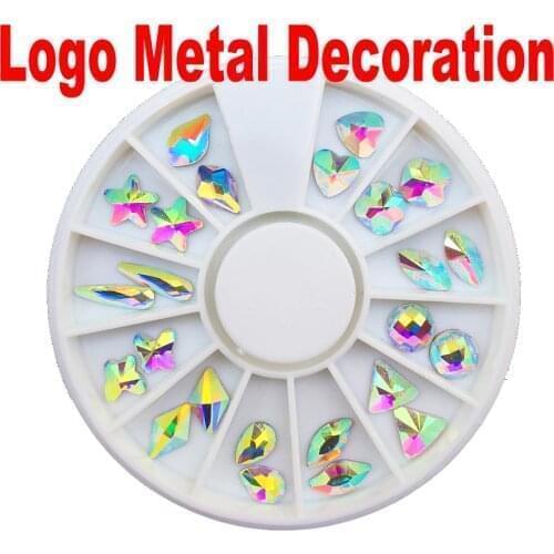 Brand Nail sticker logo Nail Suit Fashion Mix size Sticker DIY Decoration