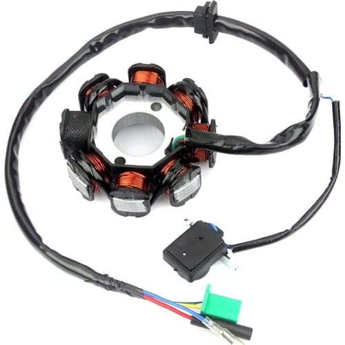 DC Ignition Stator Magneto Coil Generator 8 Poles For GY6 150cc 125cc Scooter Moped ATV Quad Pocket Bike
