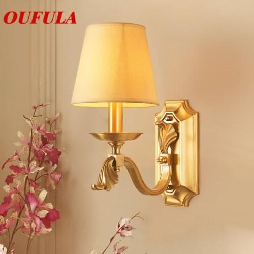 WPD Indoor Wall Lamps Fixture Brass Modern LED Sconce Contemporary Creative Decorative For Home Foyer Corridor Bedroom