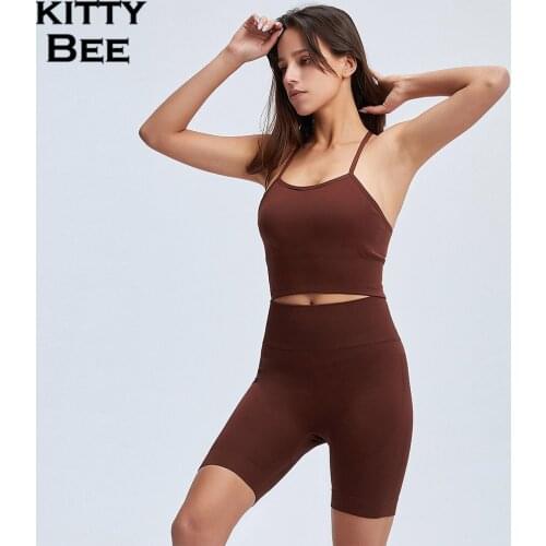 Yoga Set Seamless Shorts Sets Two Piece Sport Set Women Fitness Gym Clothing Workout Suits Sports Bra And Shorts Women Tracksuit