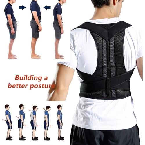 Back Waist Lumbar Support Corrector Adjustable Adult Correction Belt Waist Trainer Shoulder Lumbar Brace Spine Support Belt Vest