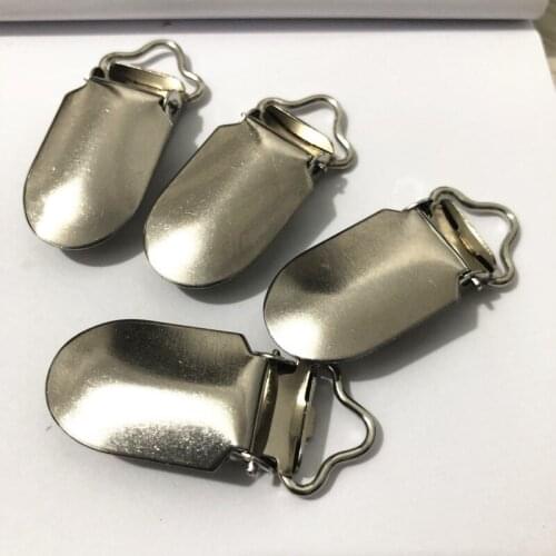 Metal Suspender Paci Pacifier Clips Holders for Craft Project With Plastic Craft Sewing Tool 50PCS/LOT