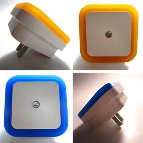 Mini Cute Wall Plug-in LED Night Light Auto Sensor Bedside Lamp For Bedroom Kids Room Hallway Corridor Stairs EU/US 110V 220V