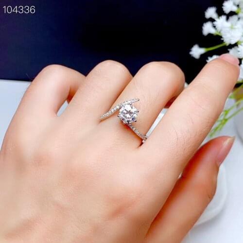 Moissanite, 925 Silver fashion design, strong fire color,diamond, high hardness 1ct stone