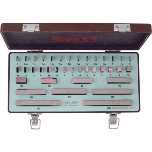 Block gauge set, 38pcs/set, 0 Grade(1.005--100mm),fast delivery