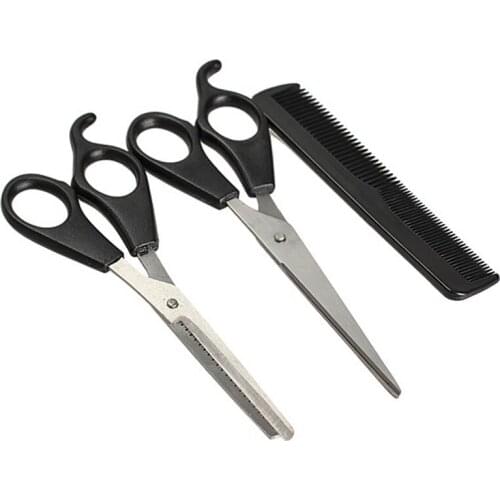 New Hot 3pcs Barber Hair Cutting Tool Thinning Hairdressing Shears Scissor Comb Salon Set SMR88
