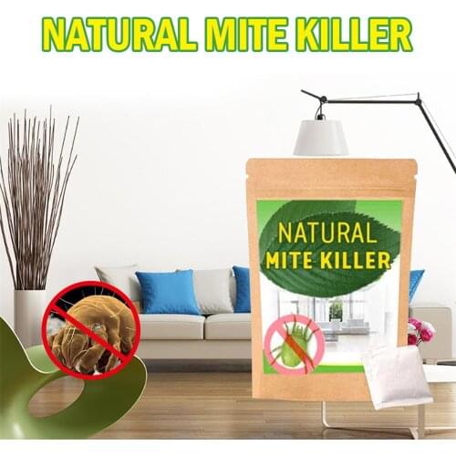 Dust Mites Kill Natural Herbal Mites Killer Exterminating Pad Killing Worms Anti-mite Pad Cushion Home Mite Control Powder 40P