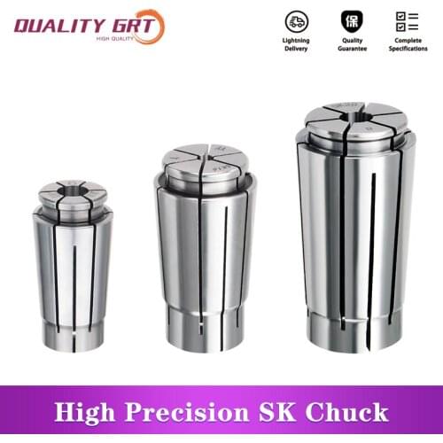 Q.Grt CNC SK collet chuck high precision 0.008 lathe tool holder collet SK6 SK10 SK13 SK16 chuck drilling spring machine center