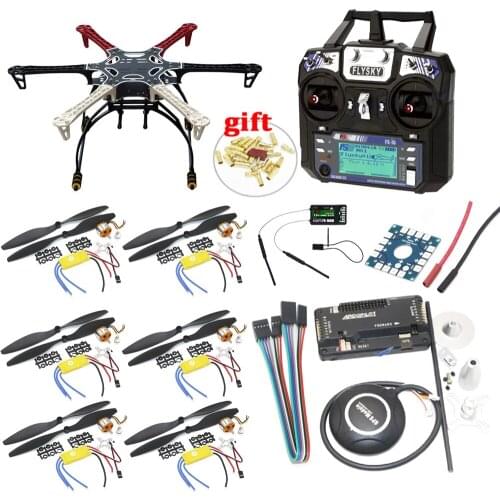 F550 Hexacopter Frame With Landing Gear kit w/ APM2.8 Flight control 7M GPS A2212 1000KV 30A ESC Flysky FS-i6 TX For Rc Drone