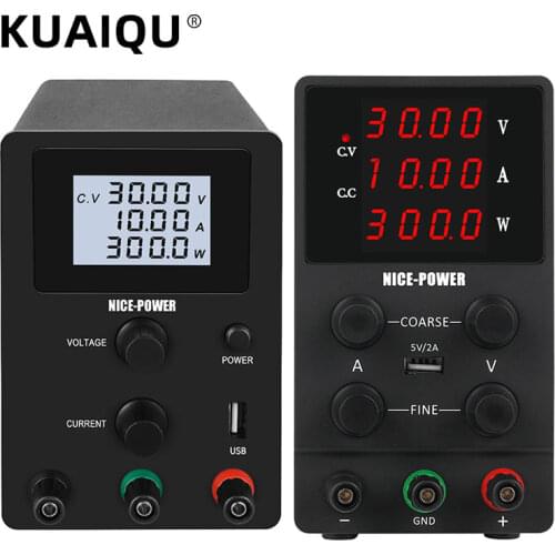 High Precision Switching Adjustable Lab Dc Power Supply Laboratory 30v 10a Voltage Regulator 60v 5a 4 Digital Display LCD USB