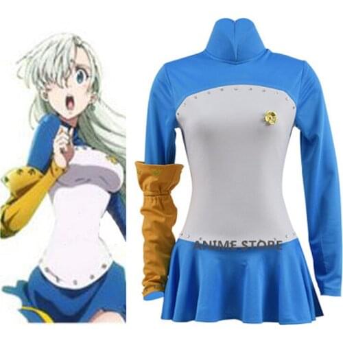 Seven Deadly Sins Cosplay Elizabeth Cosplay Costume Dres Nanatsu no Taizai Costume Any Size
